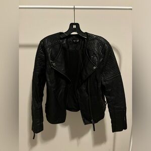 Top shop leather black jacket.